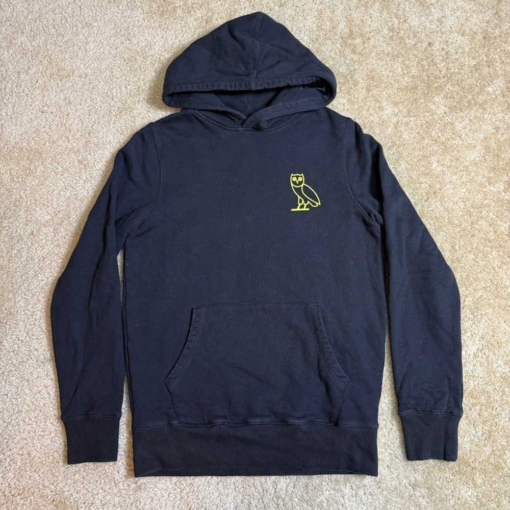 OVO Hoodie Mens Black Medium Octobers Very Own Pullover Owl Drake Outdoors Hiker
